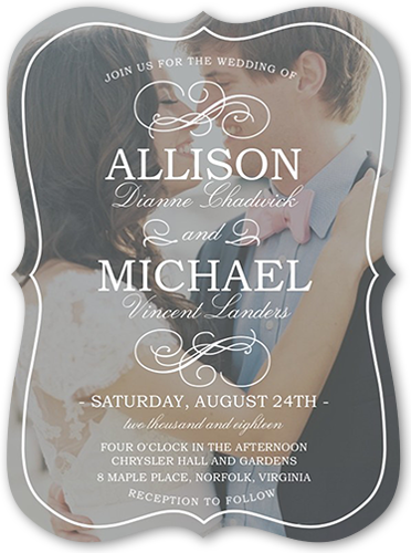 Flourish With Love 6x8 Wedding Invitations Shutterfly