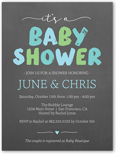 baby shower invitation stationery