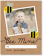 bee with me valentines day card