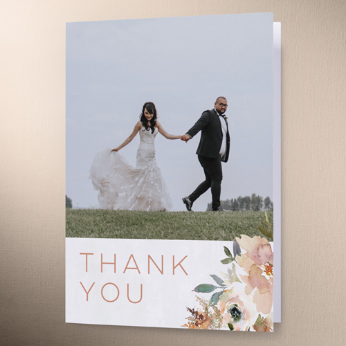 Painted Promise Thank You Card, Beige, 3x5, Matte, Folded Smooth Cardstock, Pueblo
