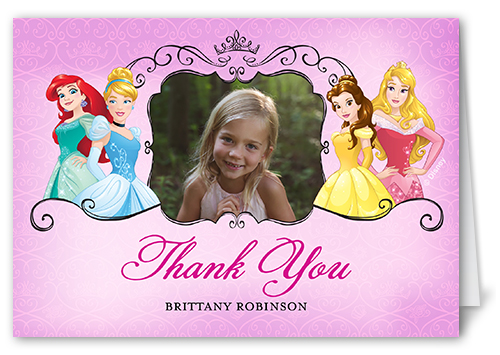 Disney Princess Celebration Thank You Card