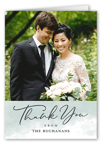 Watercolor Expression Thank You Card
