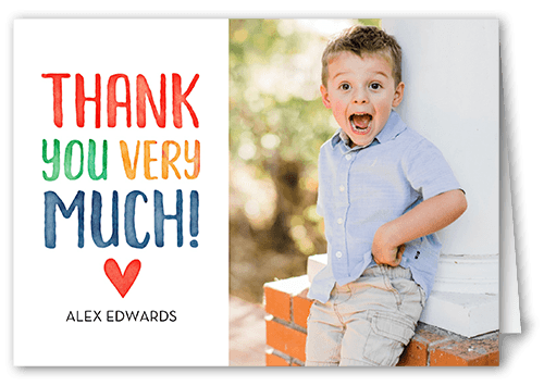 Red Thank You Cards