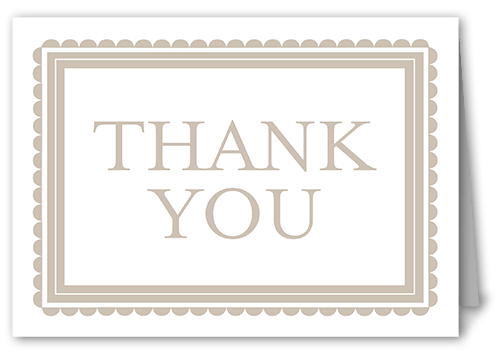 Scalloped Stamp Thank You Card