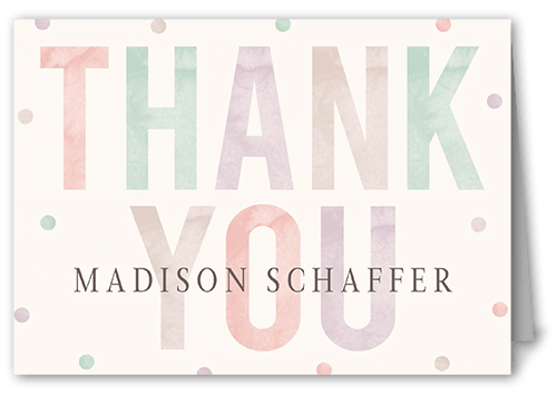 Colorful Child Thank You Card