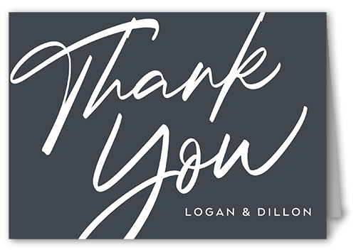 Still The One Thank You Card, Gray, 3x5, Matte, Folded Smooth Cardstock