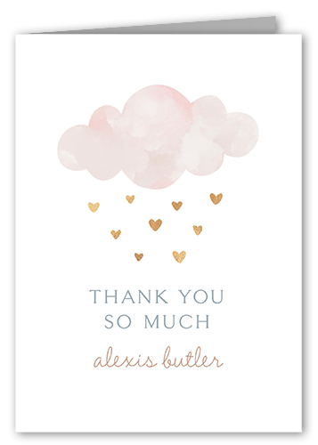 Heart Showers Thank You Card