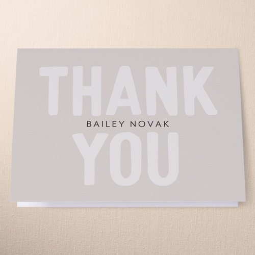 Almost There Thank You Card, Brown, 3x5, Matte, Folded Smooth Cardstock