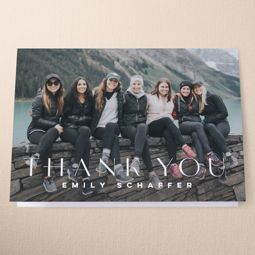 Bach Bash Thank You Card, White, 3x5, Write Your Own Greeting, Matte, Folded Smooth Cardstock, White