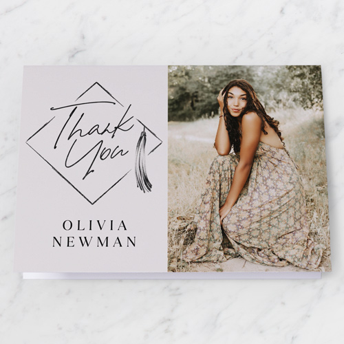 Framing Photos Thank You Card, Beige, 3x5, Matte, Folded Smooth Cardstock, Antique White