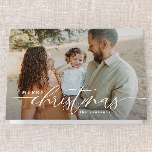 Timeless Tidings Holiday Card, White, 5x7 Folded, Christmas, Matte, Folded Smooth Cardstock, Square, White
