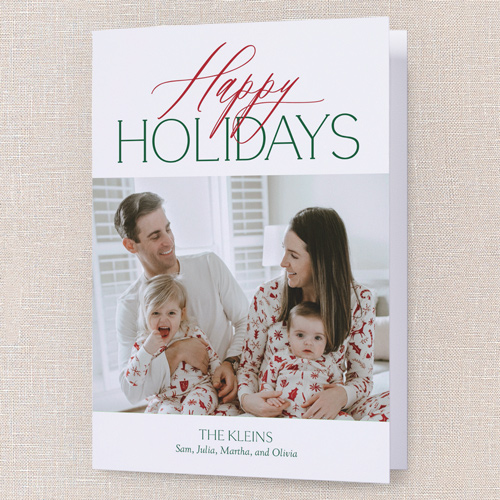 Jolly Gallery Holiday Card, White, 5x7 Folded, Holiday, Matte, Folded Smooth Cardstock, Square, White