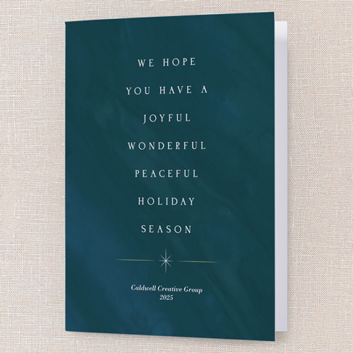 Fun Moments Holiday Card, Blue, 5x7 Folded, Holiday, Matte, Folded Smooth Cardstock, Square, Nautical