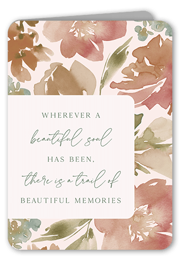 Beautiful Soul Sympathy Card, Rounded Corners