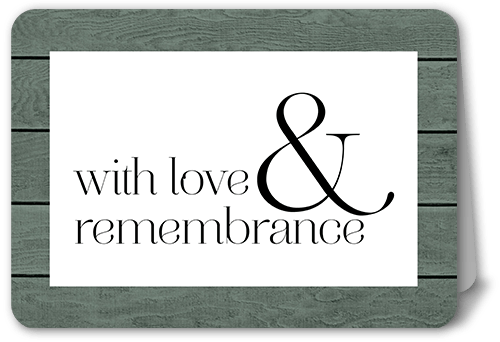 Loving Memorial Sympathy Card, Beige, 5x7 Folded, Matte, Folded Smooth Cardstock, Rounded, Quarry