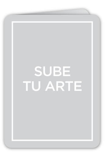 Sube tu arte Tarjeta de Navidad, White, Feliz Navidad, Matte, Folded Smooth Cardstock, Rounded