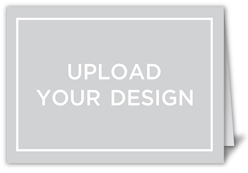 Upload Your Own Design Custom Greeting Card, White, Matte, Folded Smooth Cardstock, Square