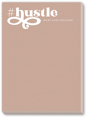 Hashtag Notes Notepad, Brown, Matte