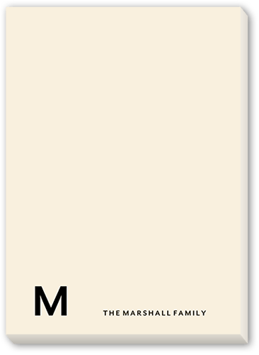 Monogramed Corner Notepad