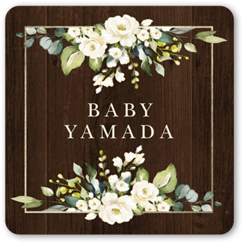 Delicate Floral Frame Stickers