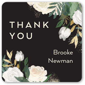 Lovely Greenery Stickers, Black, Stickers, Black