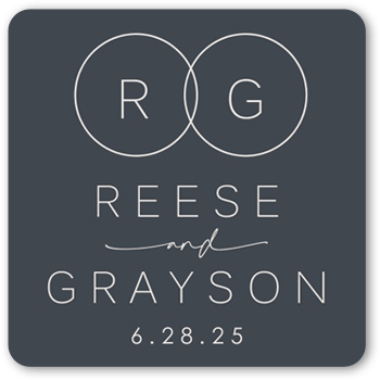 Refined Rings Stickers, StickersGray