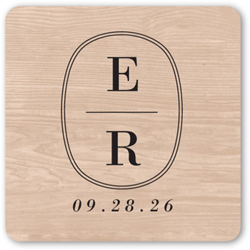 Majestic Monogram Stickers, StickersBeige