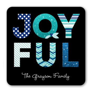 Joyful Sparkle Stickers, StickersAqua
