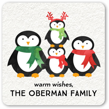 Penguin Pyramid Stickers, StickersWhite