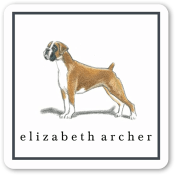 Boxer Dog Love Stickers