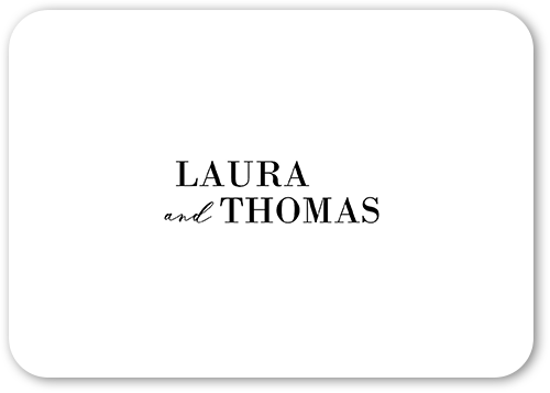 Adorned Accent Wedding Response Card, White, Pearl Shimmer Cardstock, Rounded, White