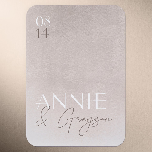 Modern Grace Wedding Response Card, Pink, Matte, Signature Smooth Cardstock, Rounded