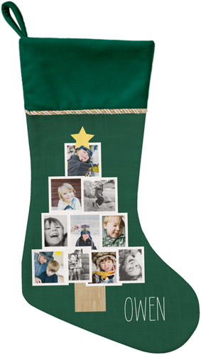 Christmas Tree Christmas Stocking, Green, Green