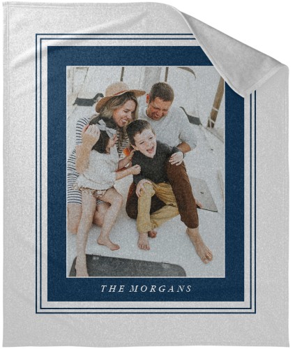 Nautical Stripes Sweatshirt Blanket, Sweatshirt, 50x60, Blue, navy