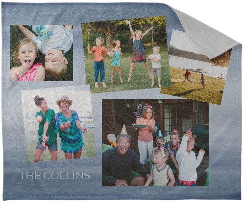 Tilted Gallery Of Five Sweatshirt Blanket, Sweatshirt, 50x60, Multicolor, multi