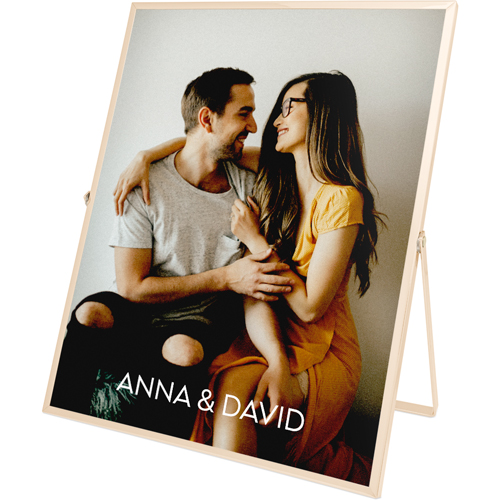 Photo Gallery Tabletop Floating Framed Print, 8x10, Gold, Multicolor