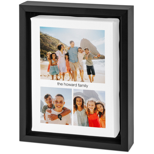 Hero Gallery Of Three Tabletop Framed Canvas Print, 5x7, Black, Tabletop Framed Canvas Prints, Multicolor