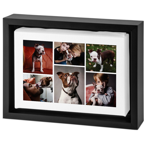 Clean Gallery of Six Tabletop Framed Canvas Print, 5x7, Black, Tabletop Framed Canvas Prints, Multicolor