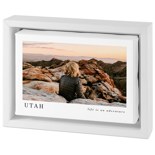 Modern Landscape Gallery Tabletop Framed Canvas Print, 5x7, White, Tabletop Framed Canvas Prints, Multicolor