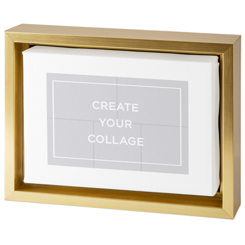 Create a Collage Tabletop Framed Canvas Print, 5x7, Gold, Tabletop Framed Canvas Prints, Multicolor