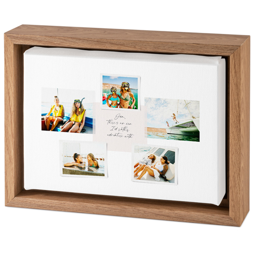 Handwritten Note Collage Tabletop Framed Canvas Print, 5x7, Natural, Tabletop Framed Canvas Prints, White