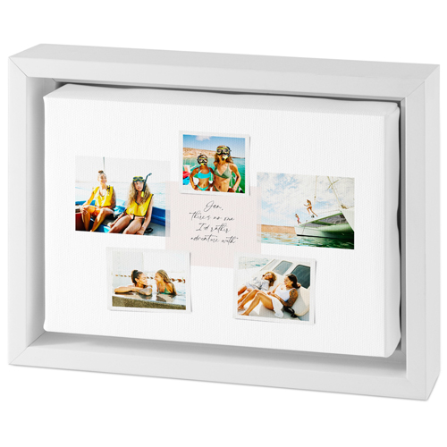 Handwritten Note Collage Tabletop Framed Canvas Print, 5x7, White, Tabletop Framed Canvas Prints, White