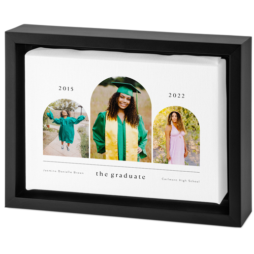 Timeline Arches Tabletop Framed Canvas Print, 5x7, Black, Tabletop Framed Canvas Prints, White