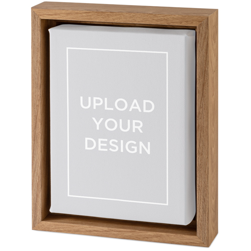 Upload Your Own Design Portrait Tabletop Framed Canvas Print, 5x7, Natural, Tabletop Framed Canvas Prints, Multicolor