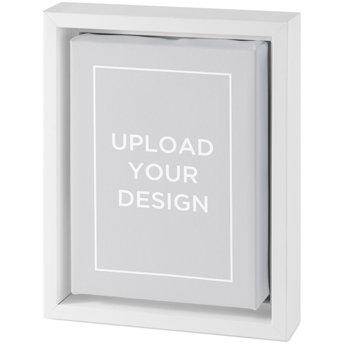 Upload Your Own Design Portrait Tabletop Framed Canvas Print, 5x7, White, Tabletop Framed Canvas Prints, Multicolor