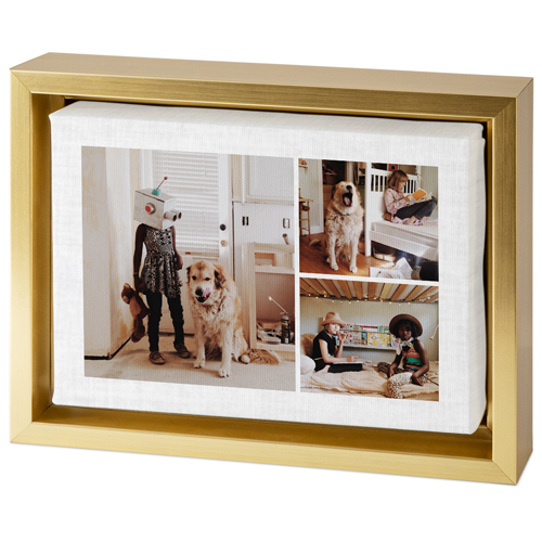 Gallery of Three Tabletop Framed Canvas Print, 5x7, Gold, Tabletop Framed Canvas Prints, Multicolor