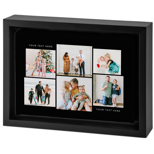Gallery of Six Tabletop Framed Canvas Print, 5x7, Black, Tabletop Framed Canvas Prints, Multicolor