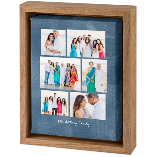Gallery of Six Portrait Tabletop Framed Canvas Print, 5x7, Natural, Tabletop Framed Canvas Prints, Multicolor