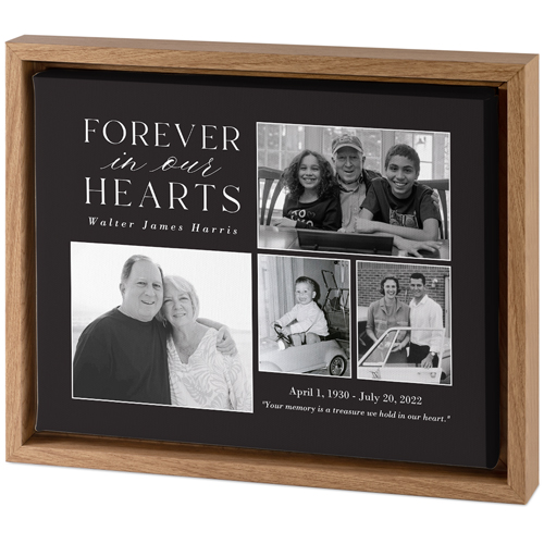 Everlasting Memory Tabletop Framed Canvas Print, 8x10, Natural, Tabletop Framed Canvas Prints, Gray