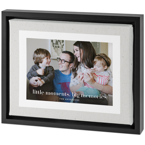 Modern Paper Frame Tabletop Framed Canvas Print, 8x10, Black, Tabletop Framed Canvas Prints, Gray